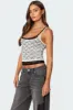 Wynnie Layered Lace Tank Top sold by Edikted