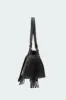Shterna Fringed Faux Leather Sueded Bag sold by Edikted