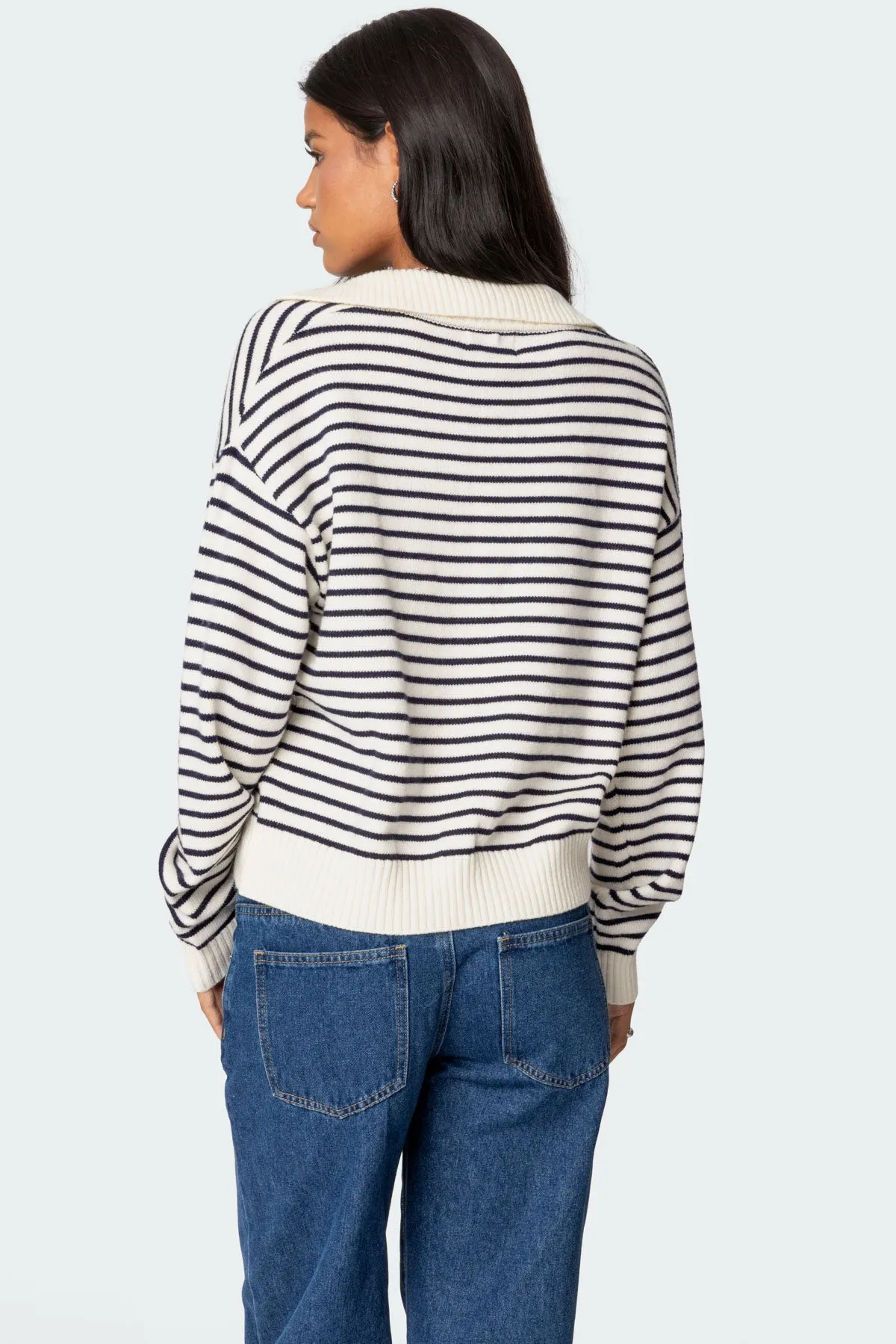 Copenhagen Oversized Striped Sweater sold by Edikted product image thumbnail 5