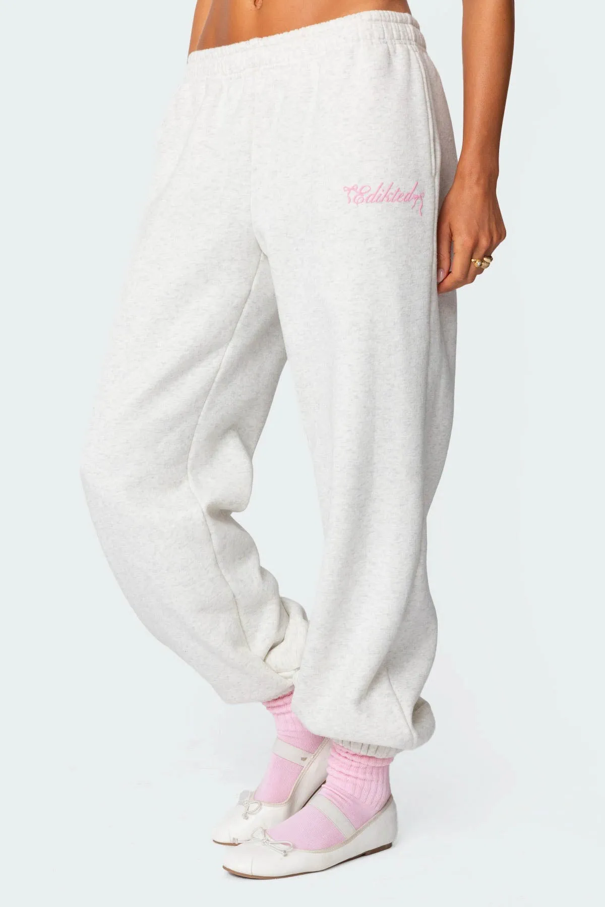 Sasha Bow Detail Sweatpants sold by Edikted product image thumbnail 5