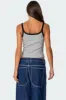 Jude Lacey Ribbed Tank Top sold by Edikted