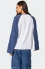Oversized Raglan Long Sleeve T Shirt sold by Edikted