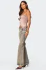 Ring Cut Out Asymmetric Strapless Top sold by Edikted