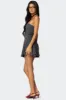 Pleated Drop Waist Mini Dress sold by Edikted