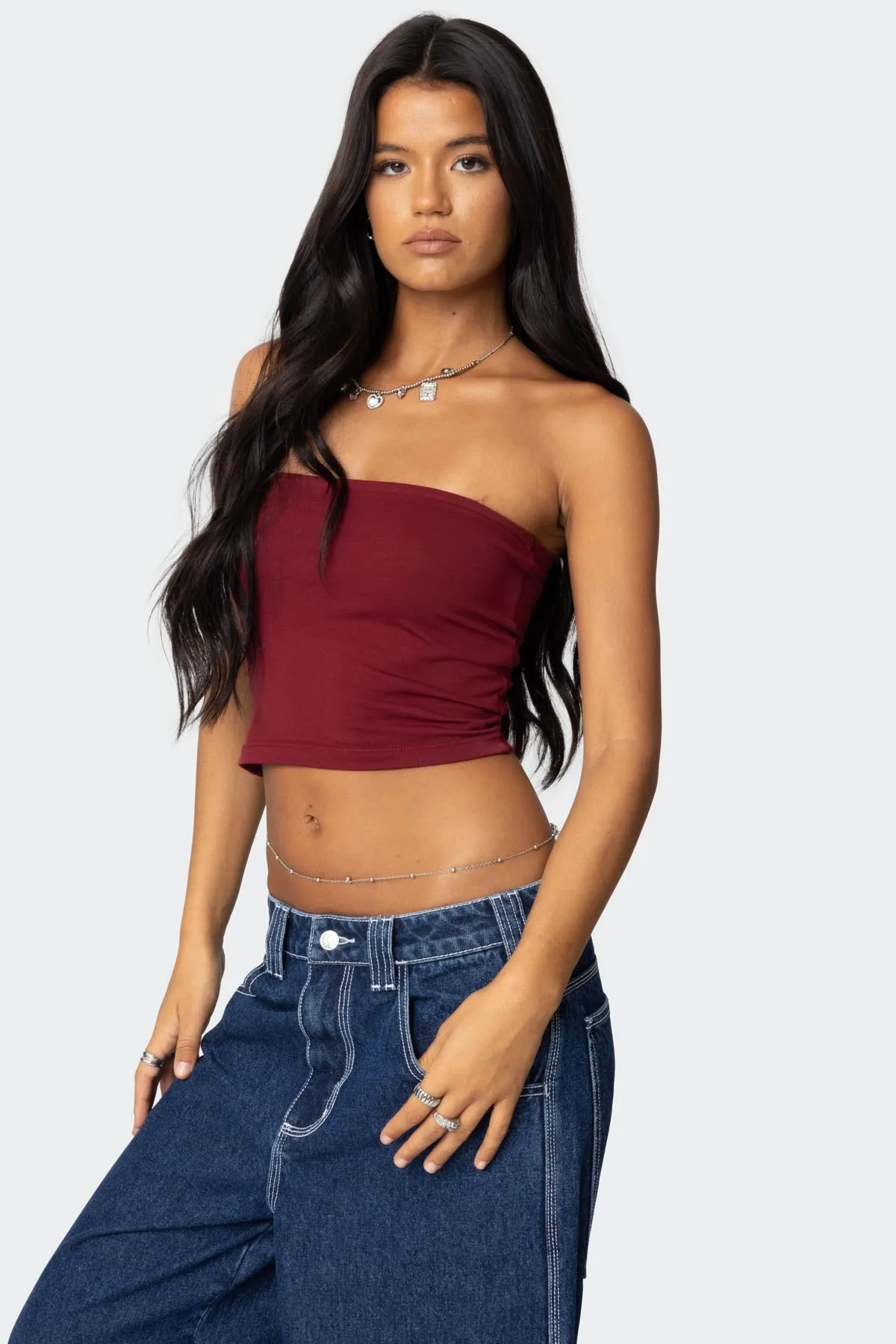 Basic Tube Top sold by Edikted product image thumbnail 3