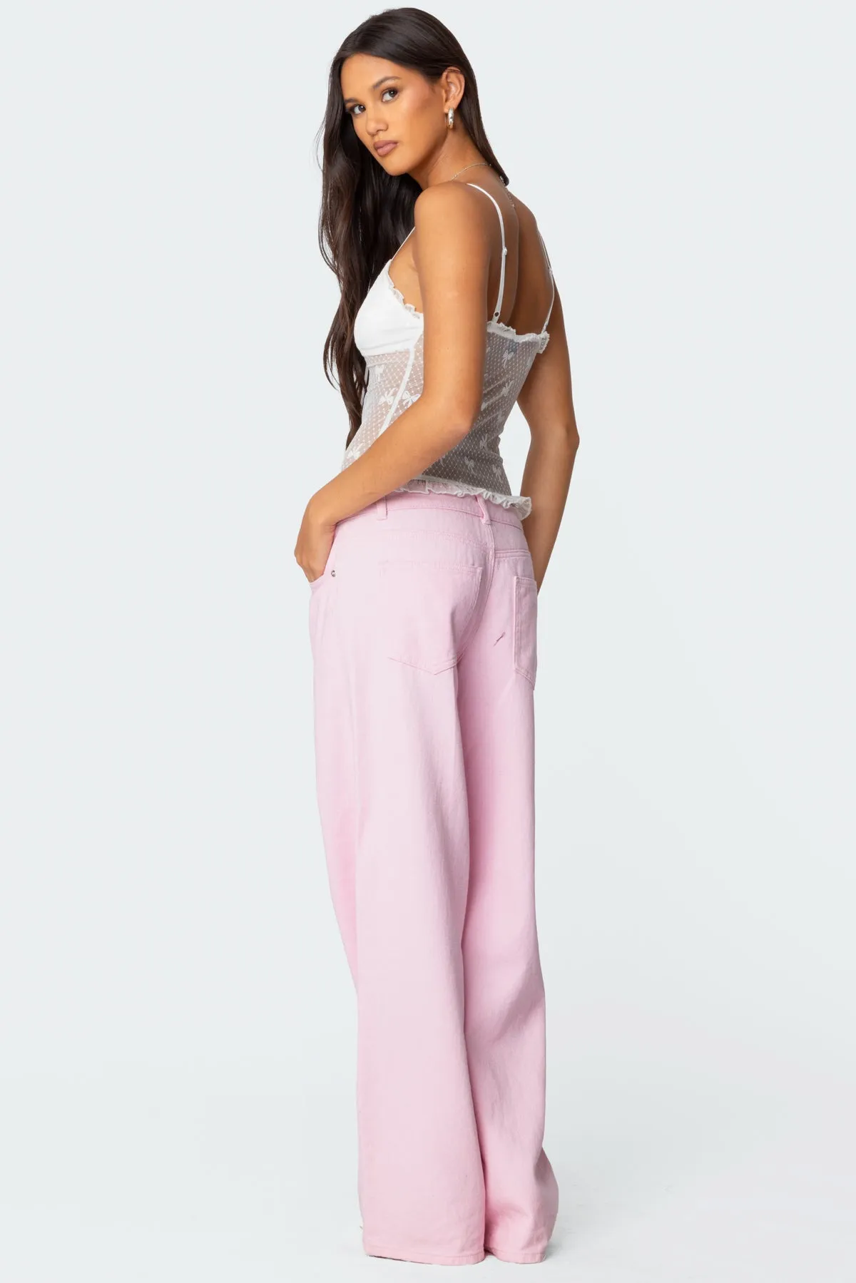 Polka Dot & Bow Sheer Tank Top sold by Edikted product image thumbnail 5