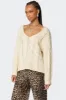 Inga Oversized Cable Knit Sweater sold by Edikted