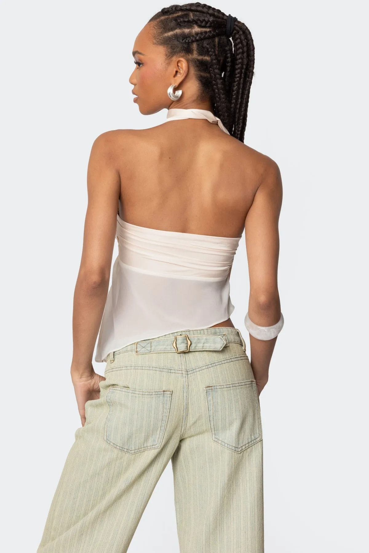 Asymmetric Two Piece Scarf Top sold by Edikted product image thumbnail 3