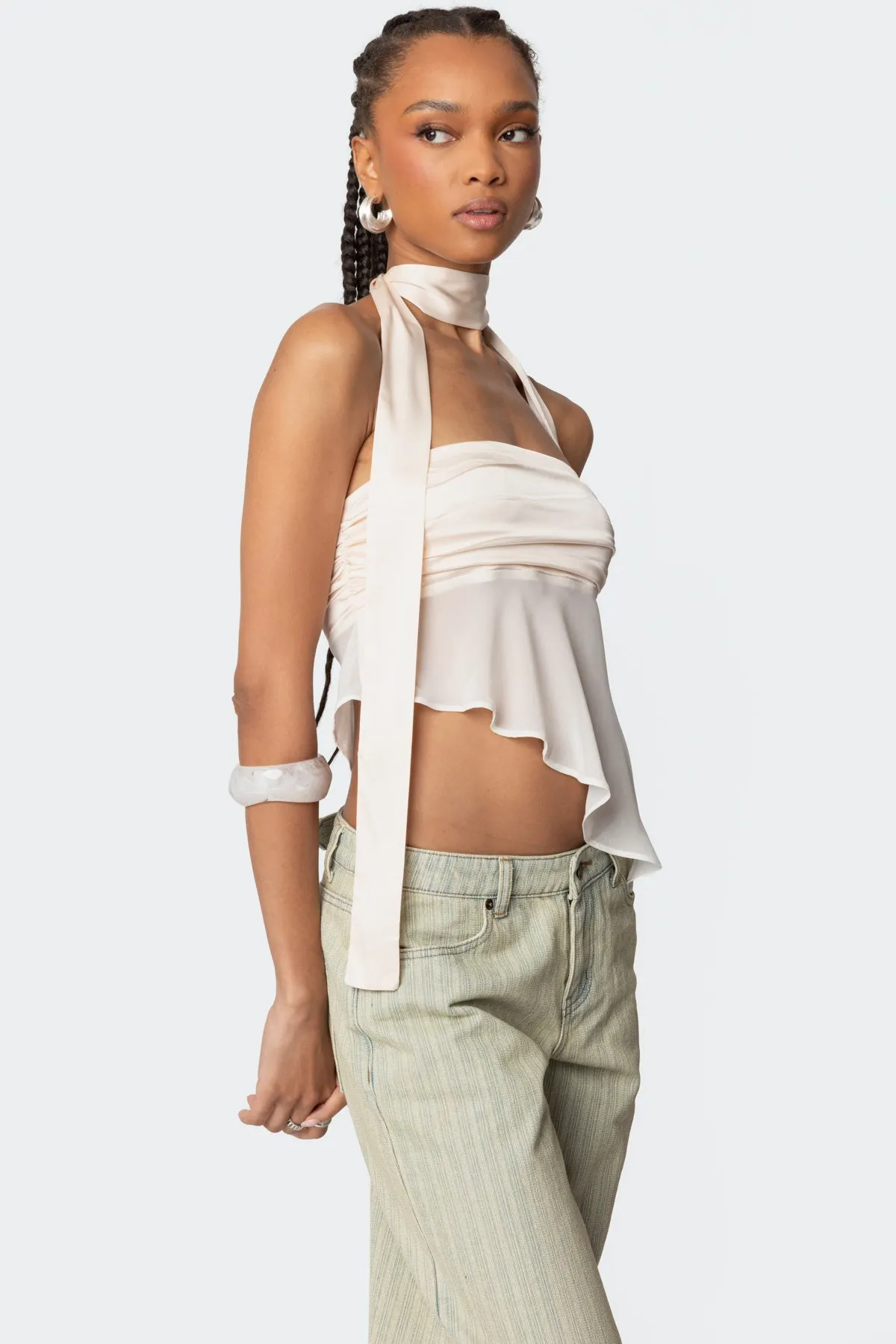Asymmetric Two Piece Scarf Top sold by Edikted product image thumbnail 4