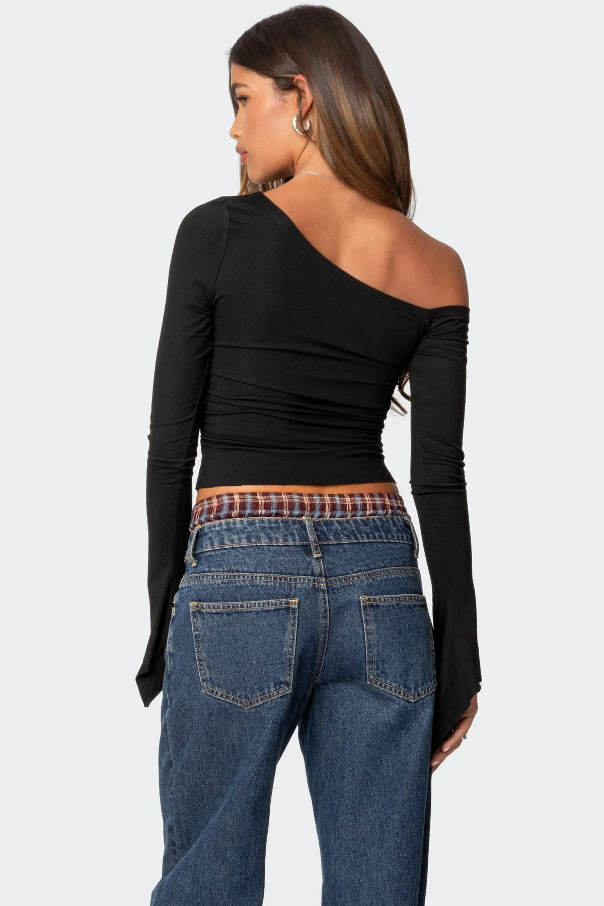 Stacie Asymmetric Long Sleeve Top sold by Edikted product image thumbnail 5