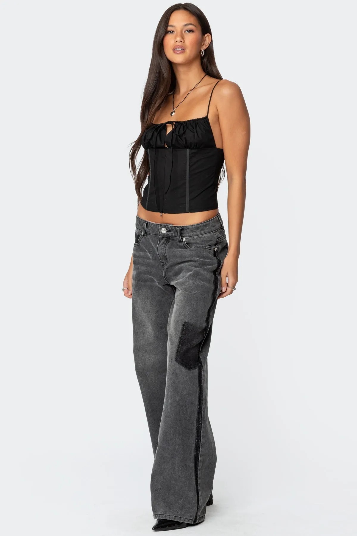 Trinitie Poplin Corset sold by Edikted product image thumbnail 4