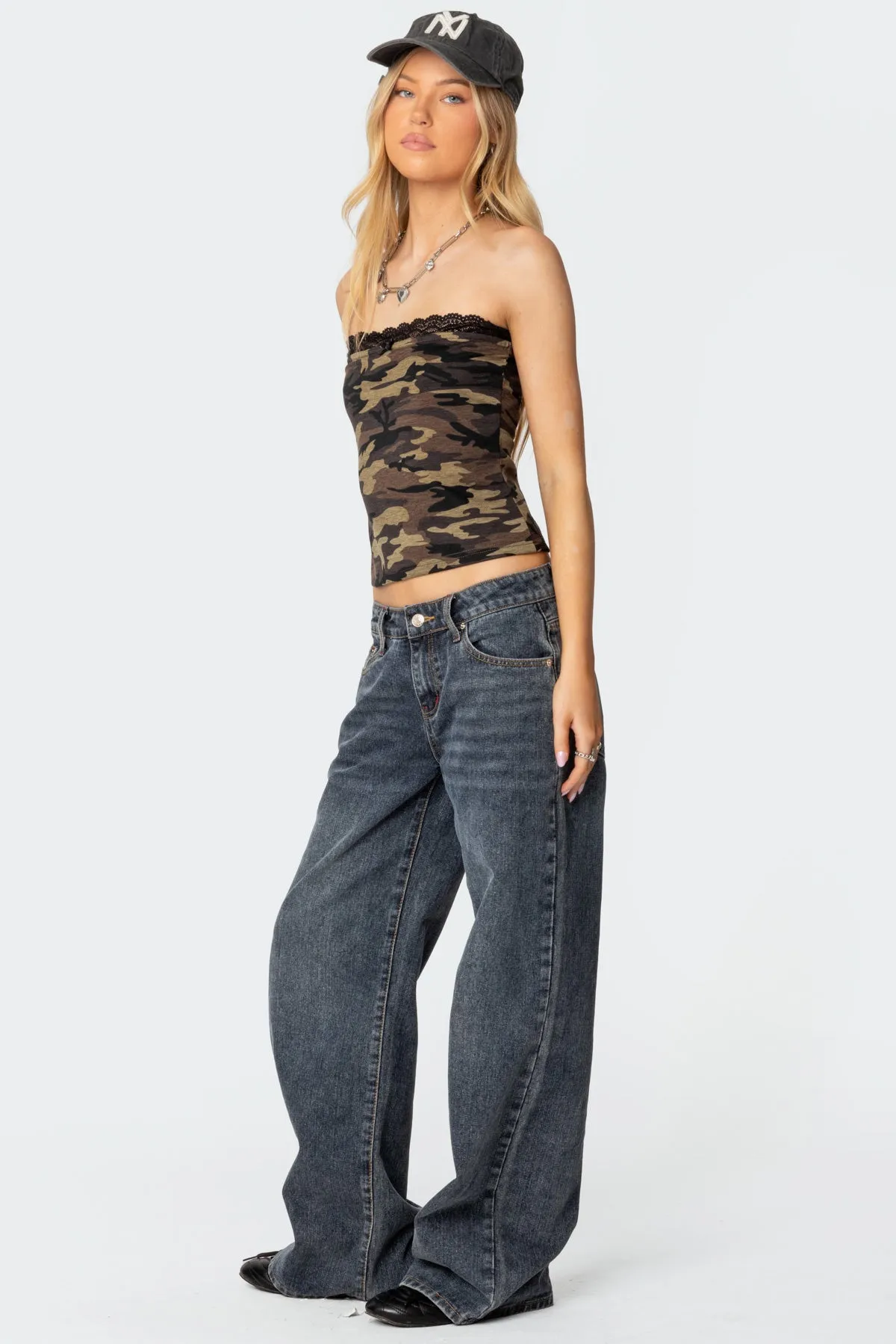 Lacey Camo Tube Top sold by Edikted product image thumbnail 3