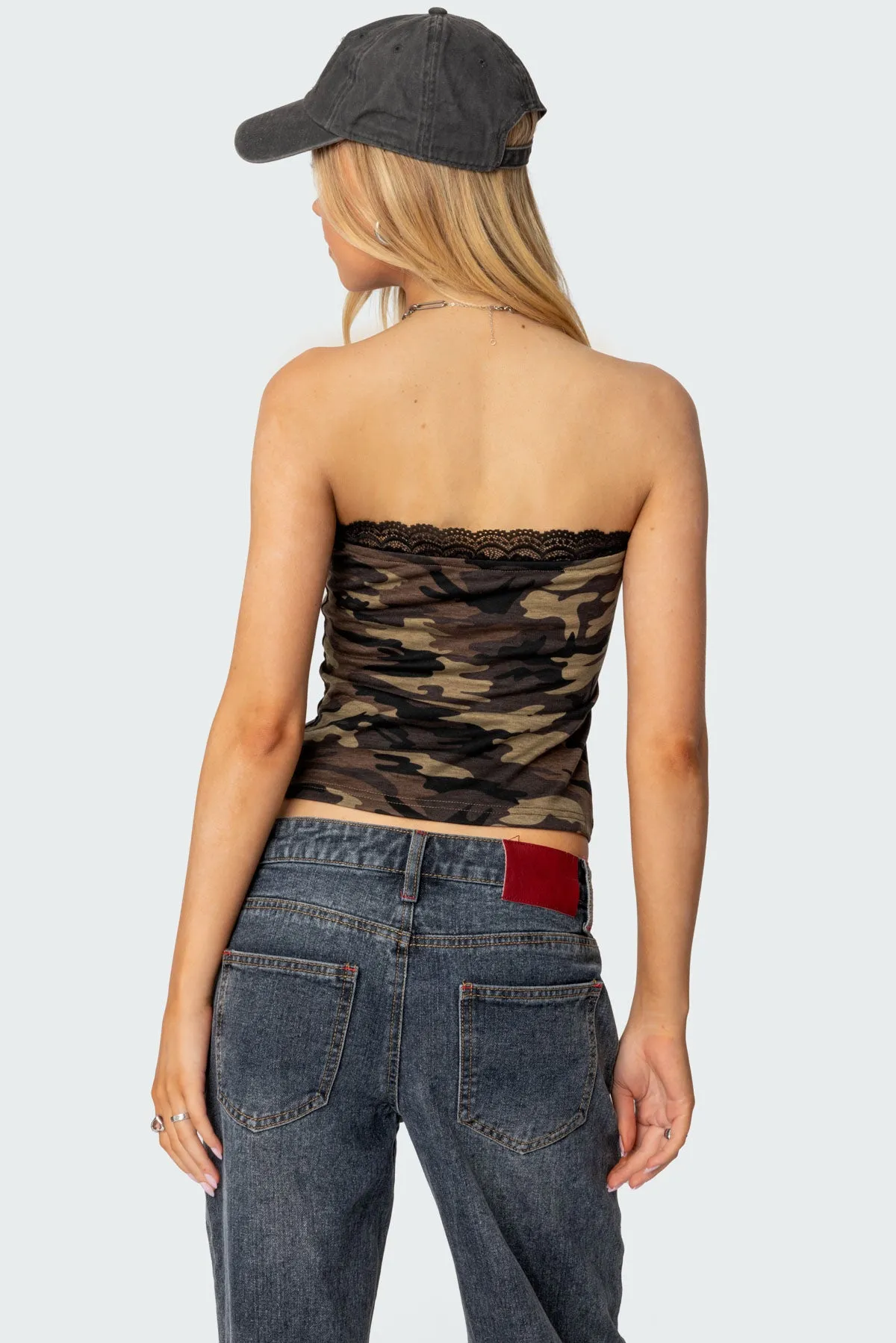 Lacey Camo Tube Top sold by Edikted product image thumbnail 5