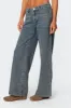 Leopard Heart Washed Jeans sold by Edikted
