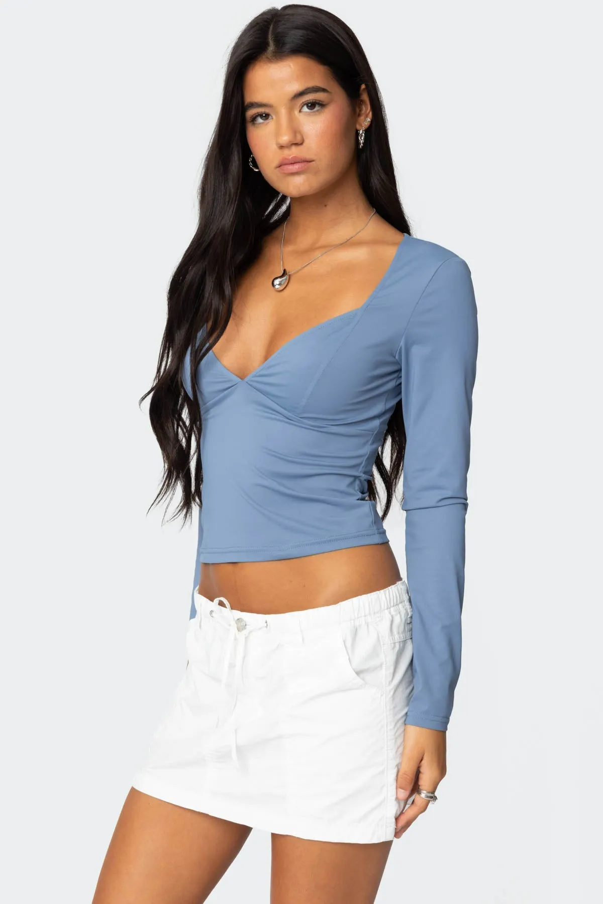 Skylar V Neck Top sold by Edikted product image thumbnail 3