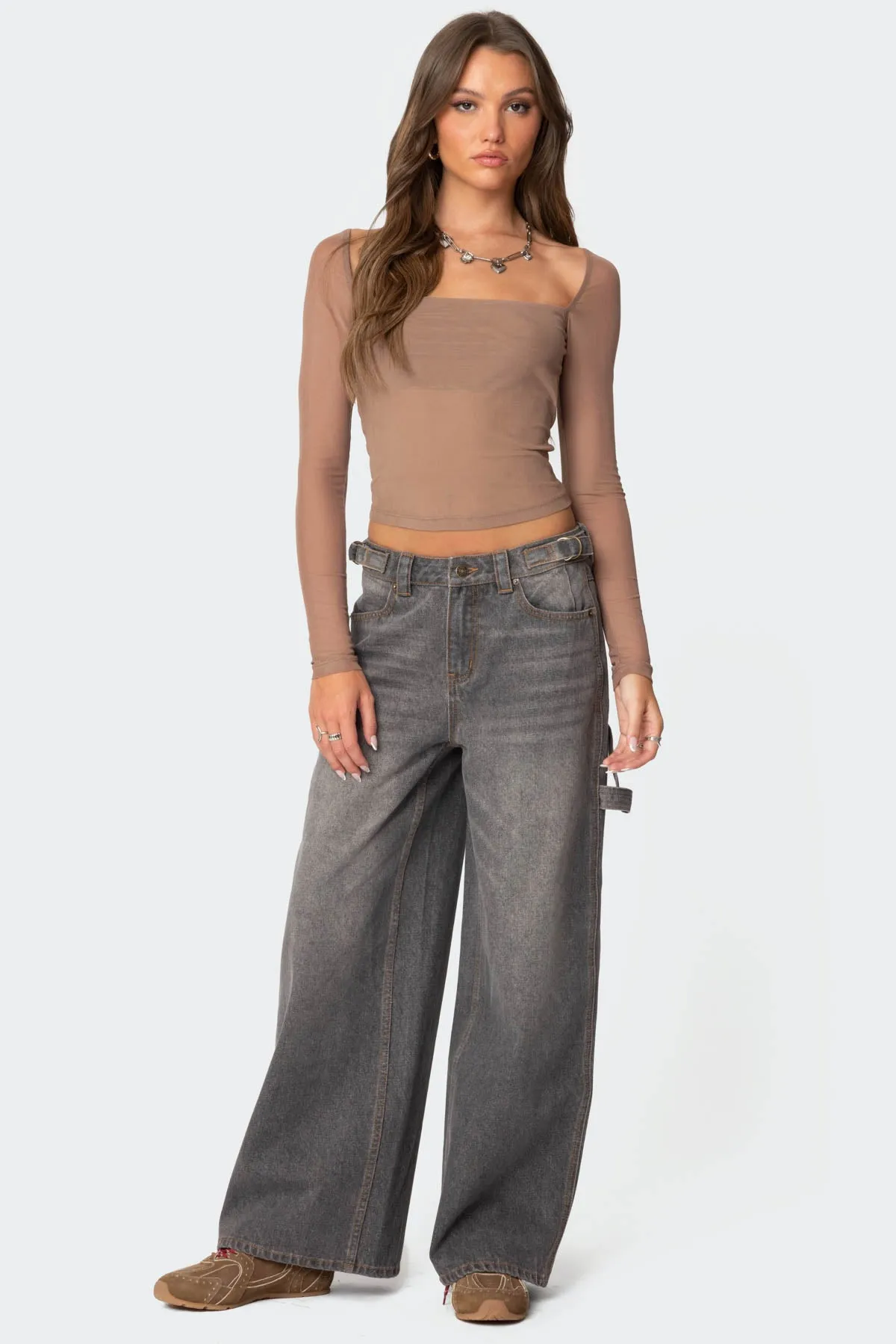 Marta Mesh Top sold by Edikted product image thumbnail 4