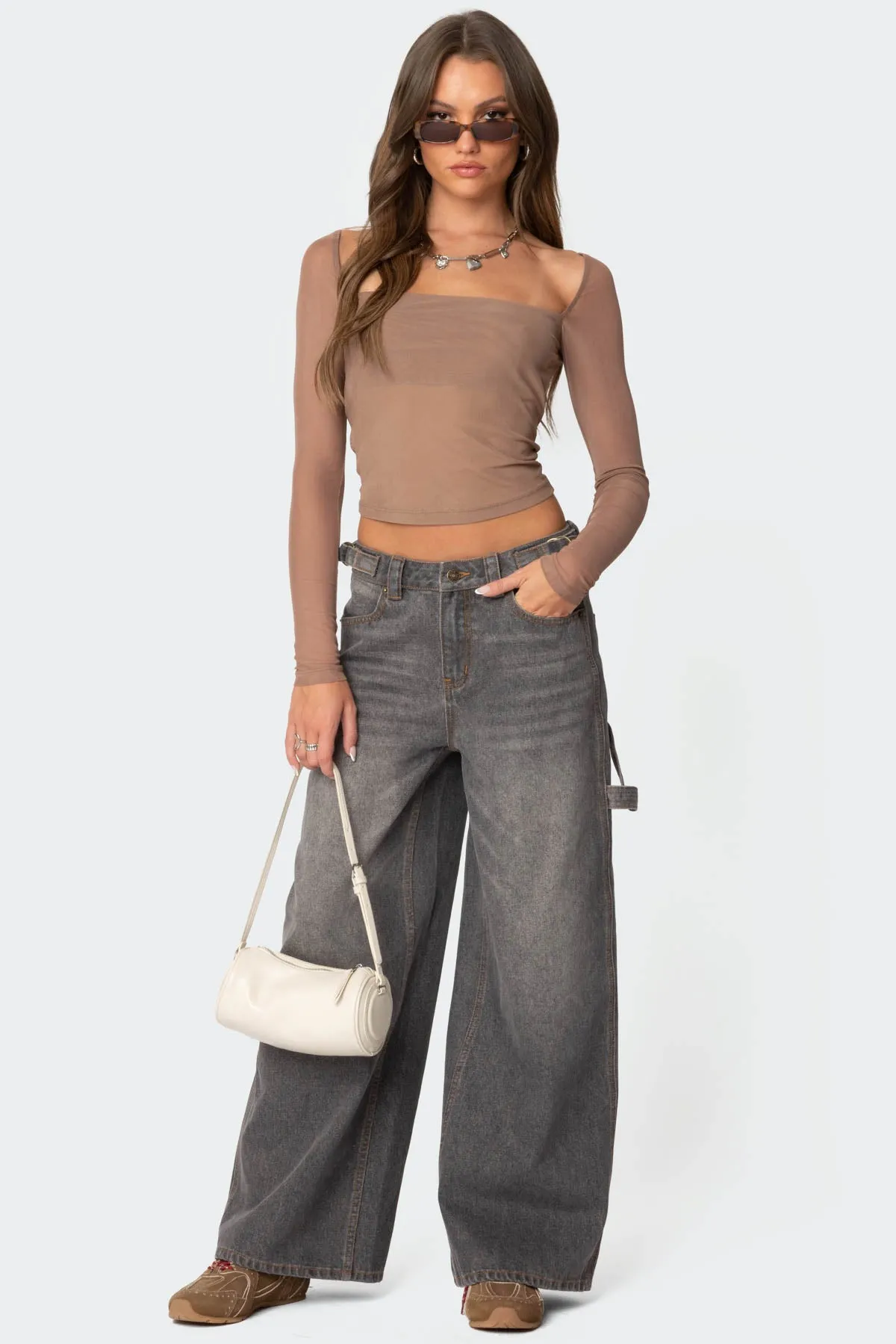 Marta Mesh Top sold by Edikted product image thumbnail 2