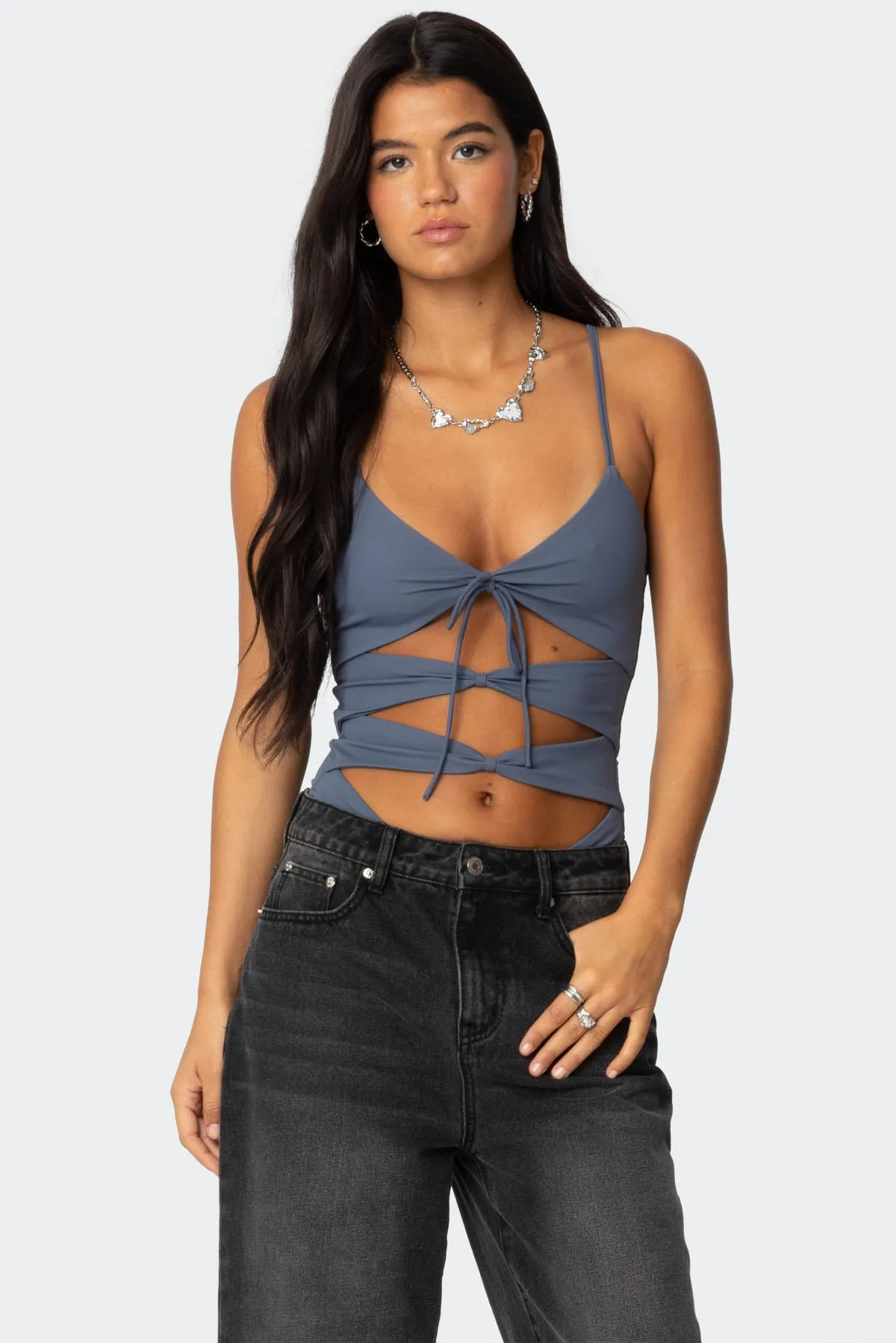 Serene Cut Out Bodysuit sold by Edikted
