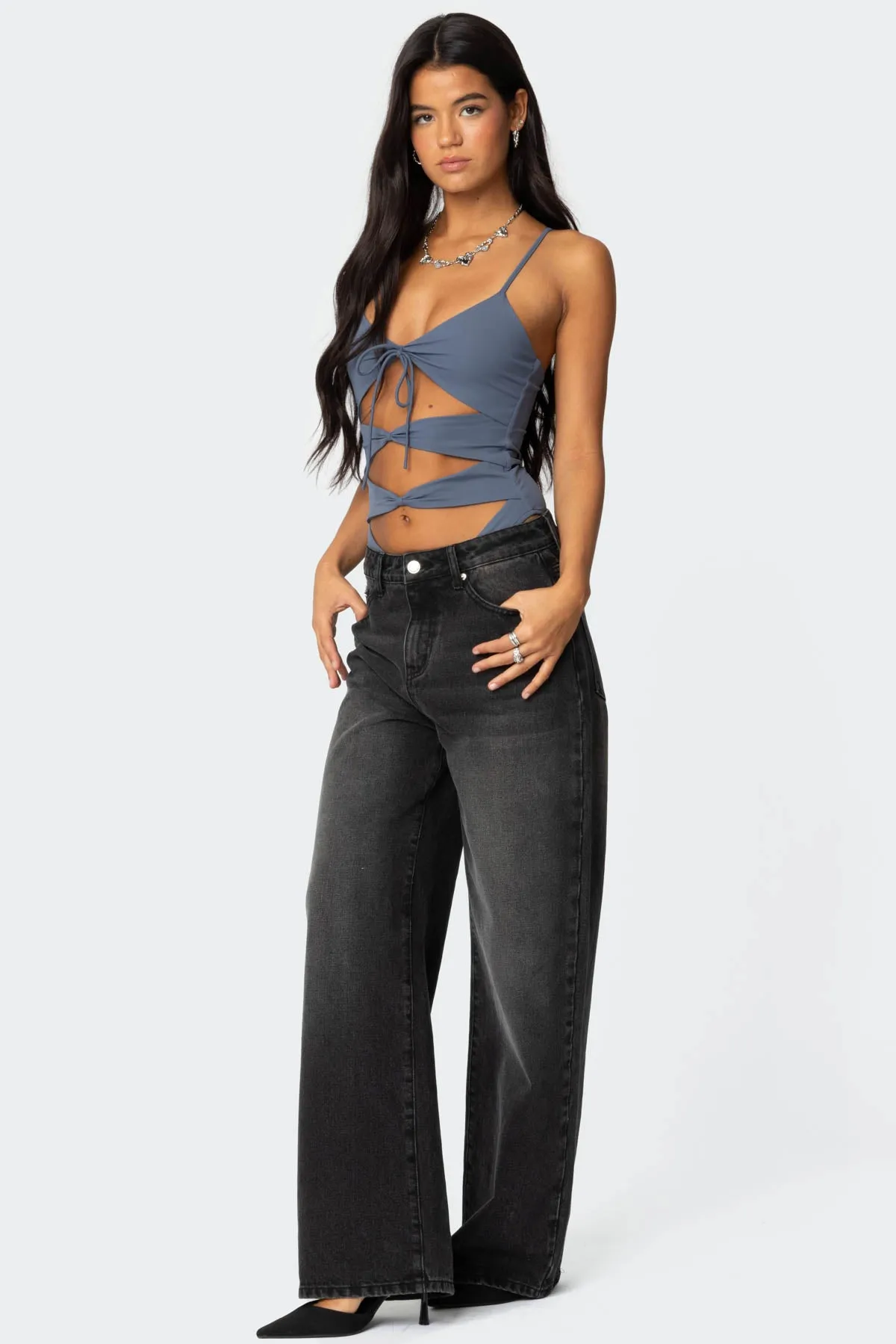 Serene Cut Out Bodysuit sold by Edikted product image thumbnail 4