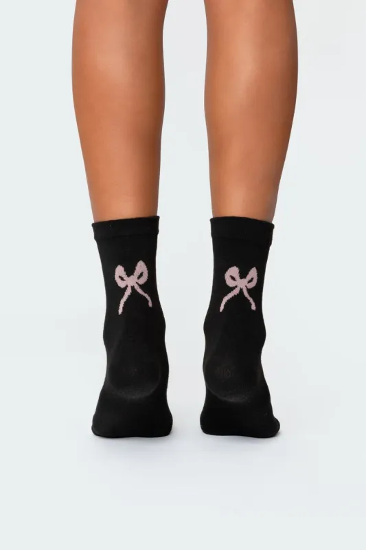 Bow Socks sold by Edikted