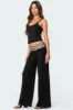 Leopard Fold Over Pants sold by Edikted