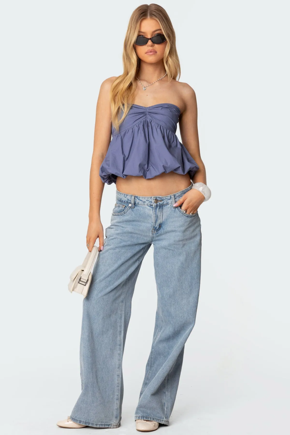 Serina Strapless Bubble Top sold by Edikted product image thumbnail 2