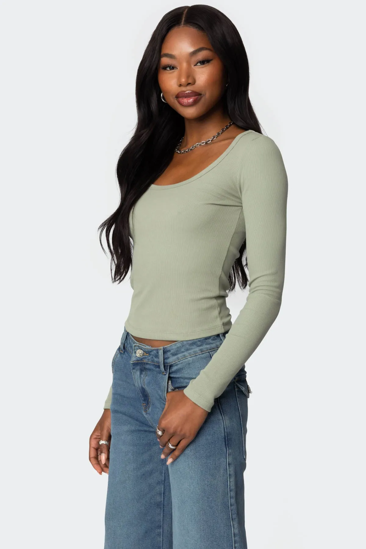 Makenna Scoop Neck Top sold by Edikted product image thumbnail 3