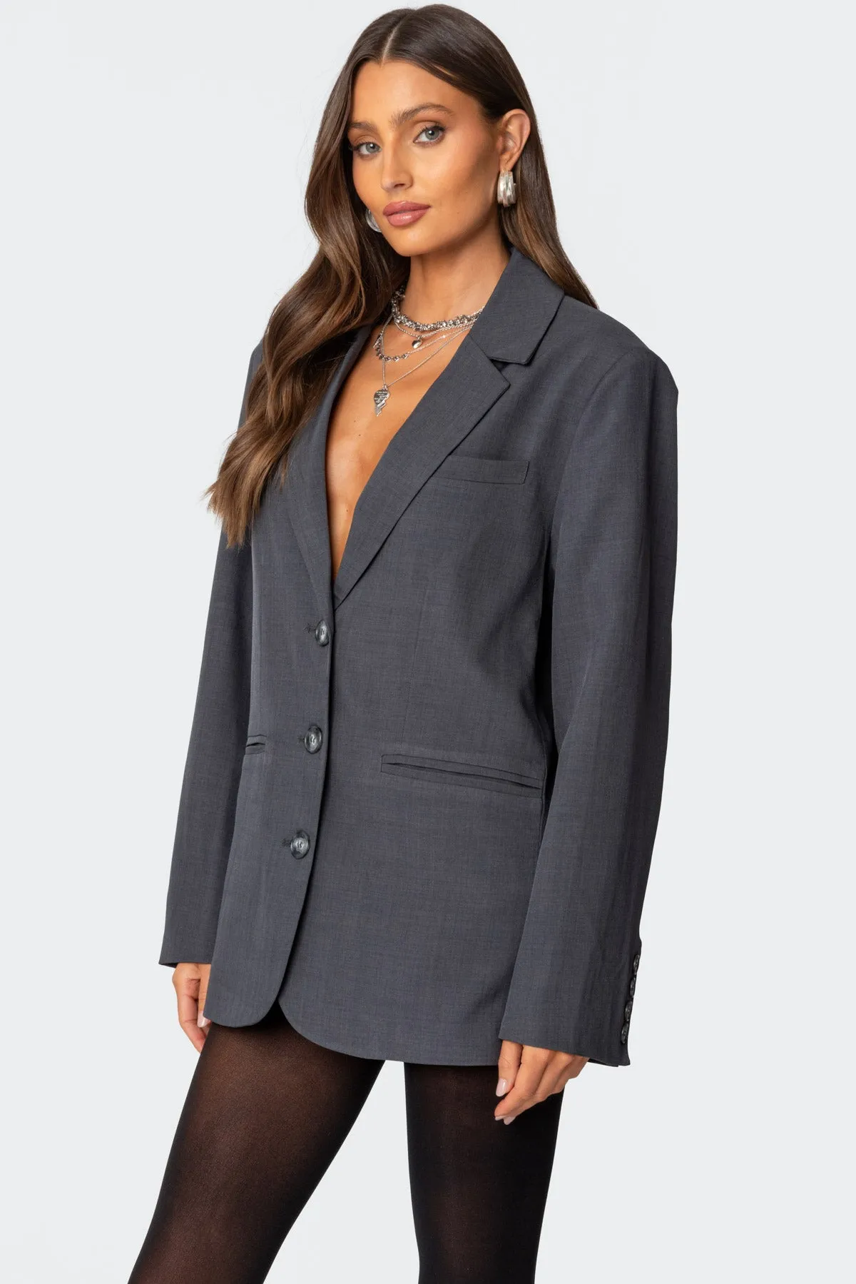 Kourtney Oversized Blazer sold by Edikted product image thumbnail 4