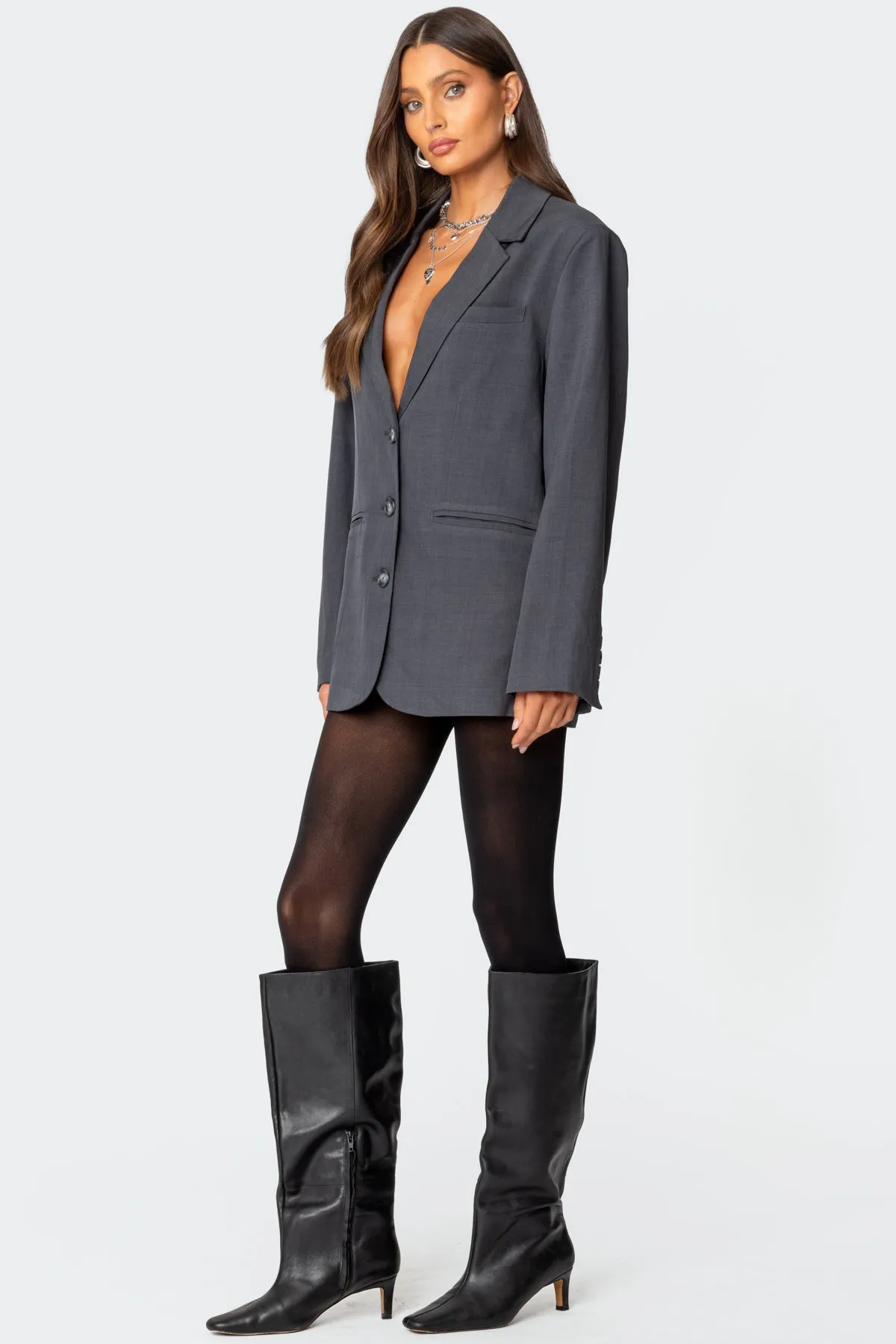 Kourtney Oversized Blazer sold by Edikted product image thumbnail 3