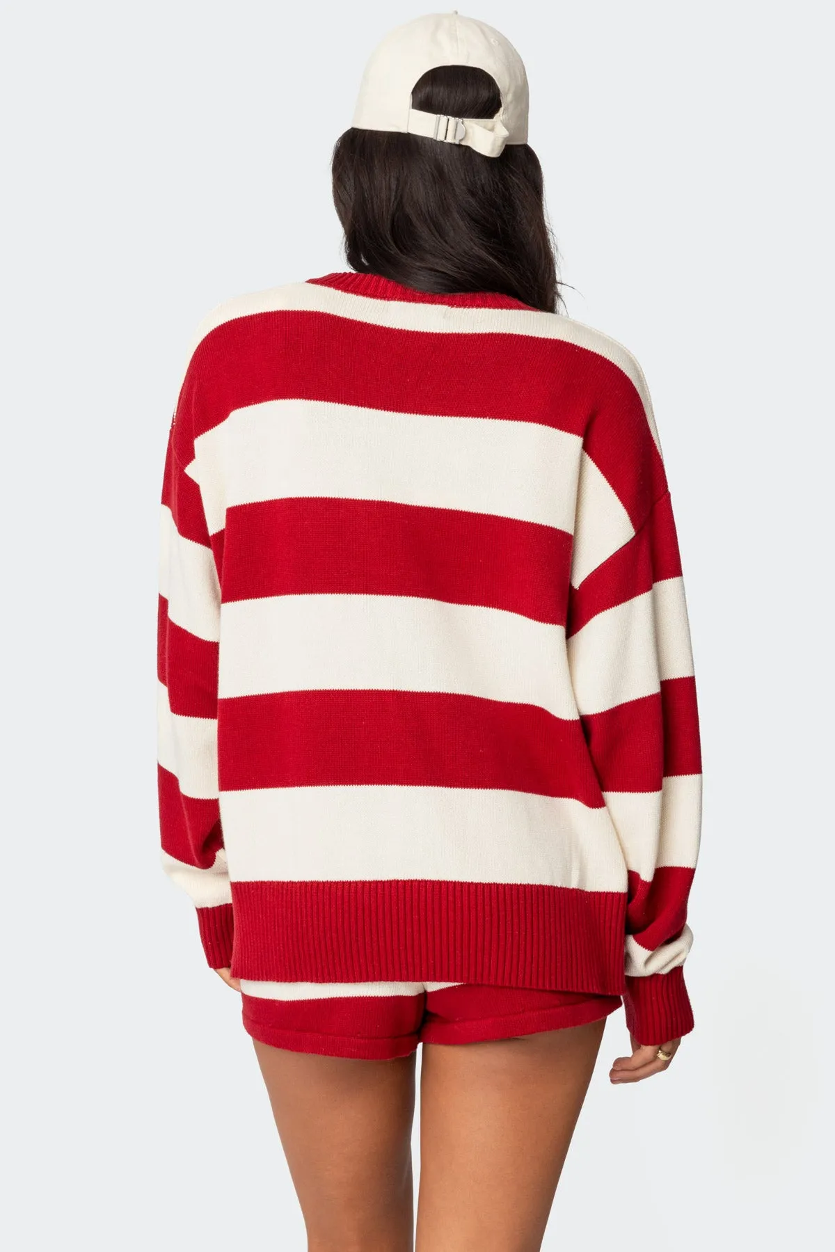 Riley Oversized Striped Sweater sold by Edikted product image thumbnail 5