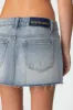 Brantley Denim Mini Skirt sold by Edikted
