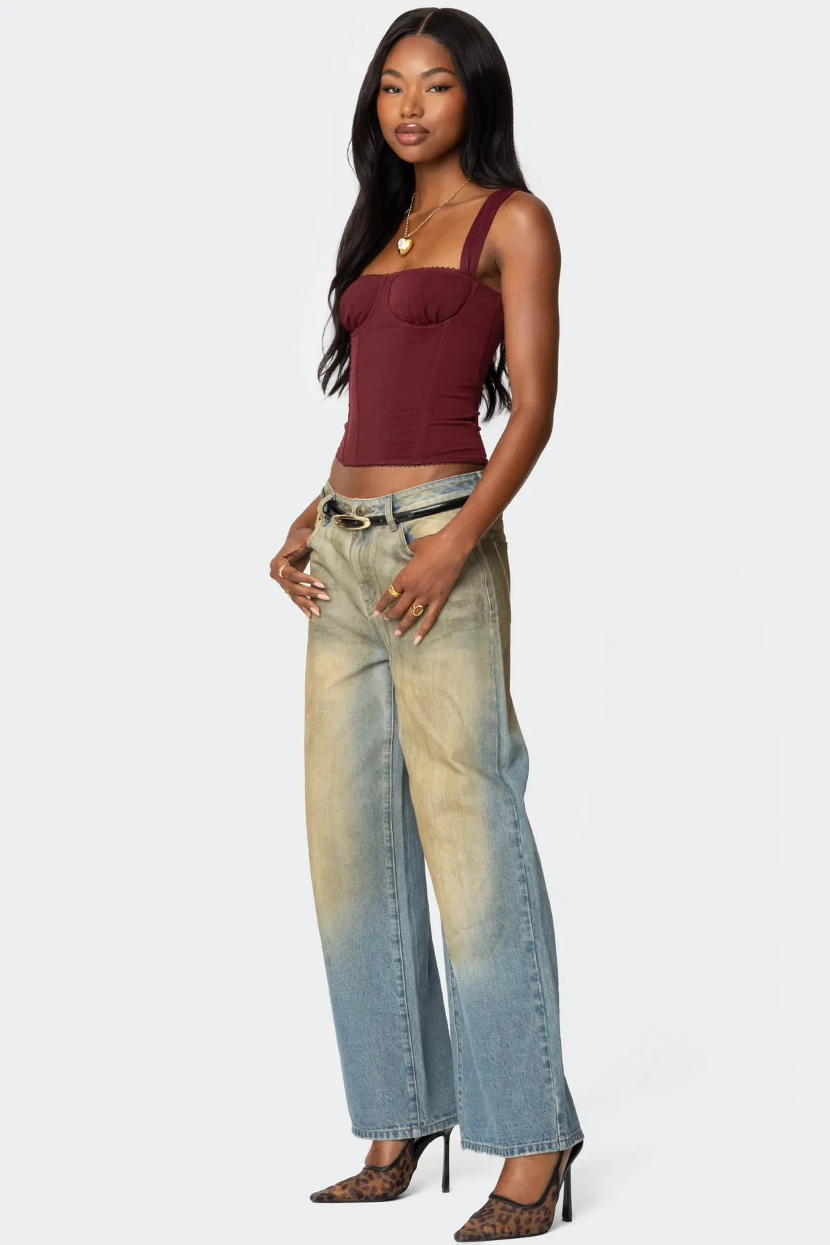 Marcella Wide Strap Corset sold by Edikted product image thumbnail 5
