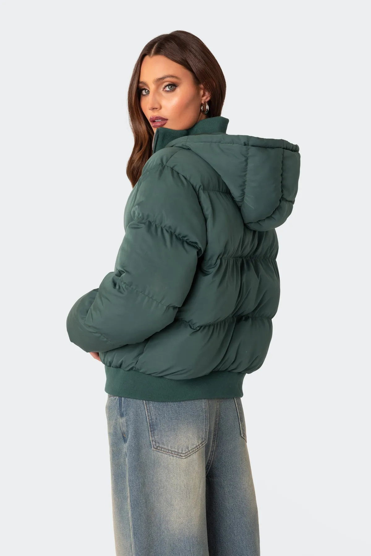 Frosty Hooded Puffer sold by Edikted product image thumbnail 4