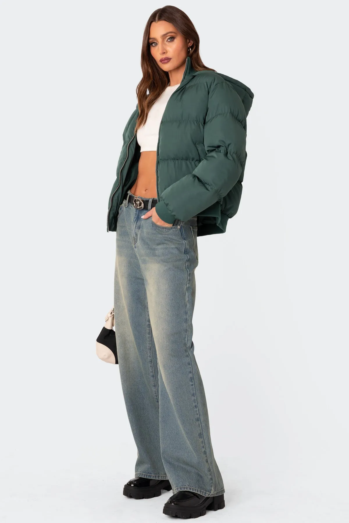 Frosty Hooded Puffer sold by Edikted product image thumbnail 2