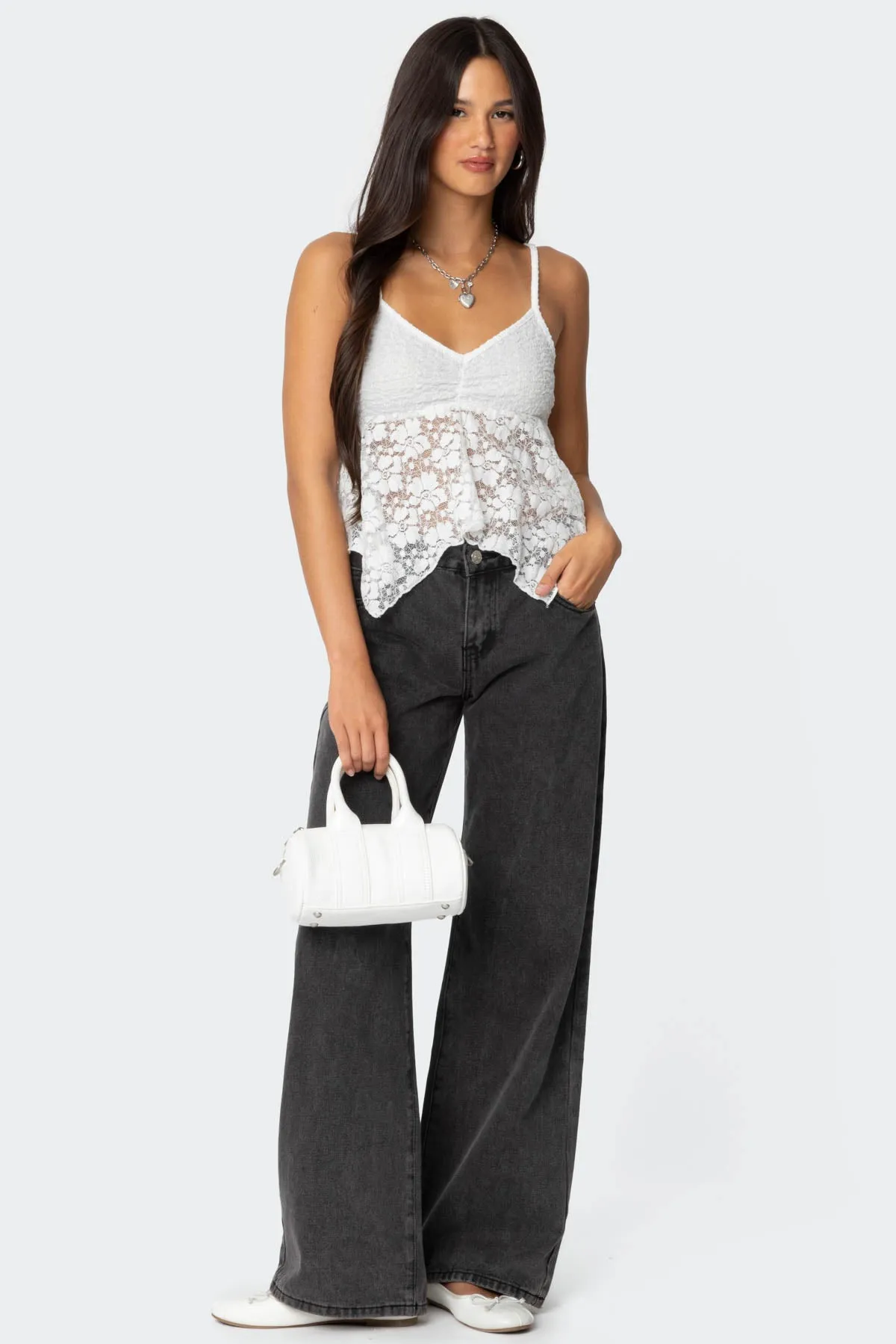 Orchid Sheer Lace Top sold by Edikted product image thumbnail 2