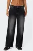 Petite Magda Low Rise Acid Wash Jeans sold by Edikted