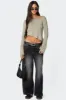 Petite Magda Low Rise Acid Wash Jeans sold by Edikted