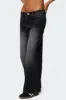 Petite Magda Low Rise Acid Wash Jeans sold by Edikted