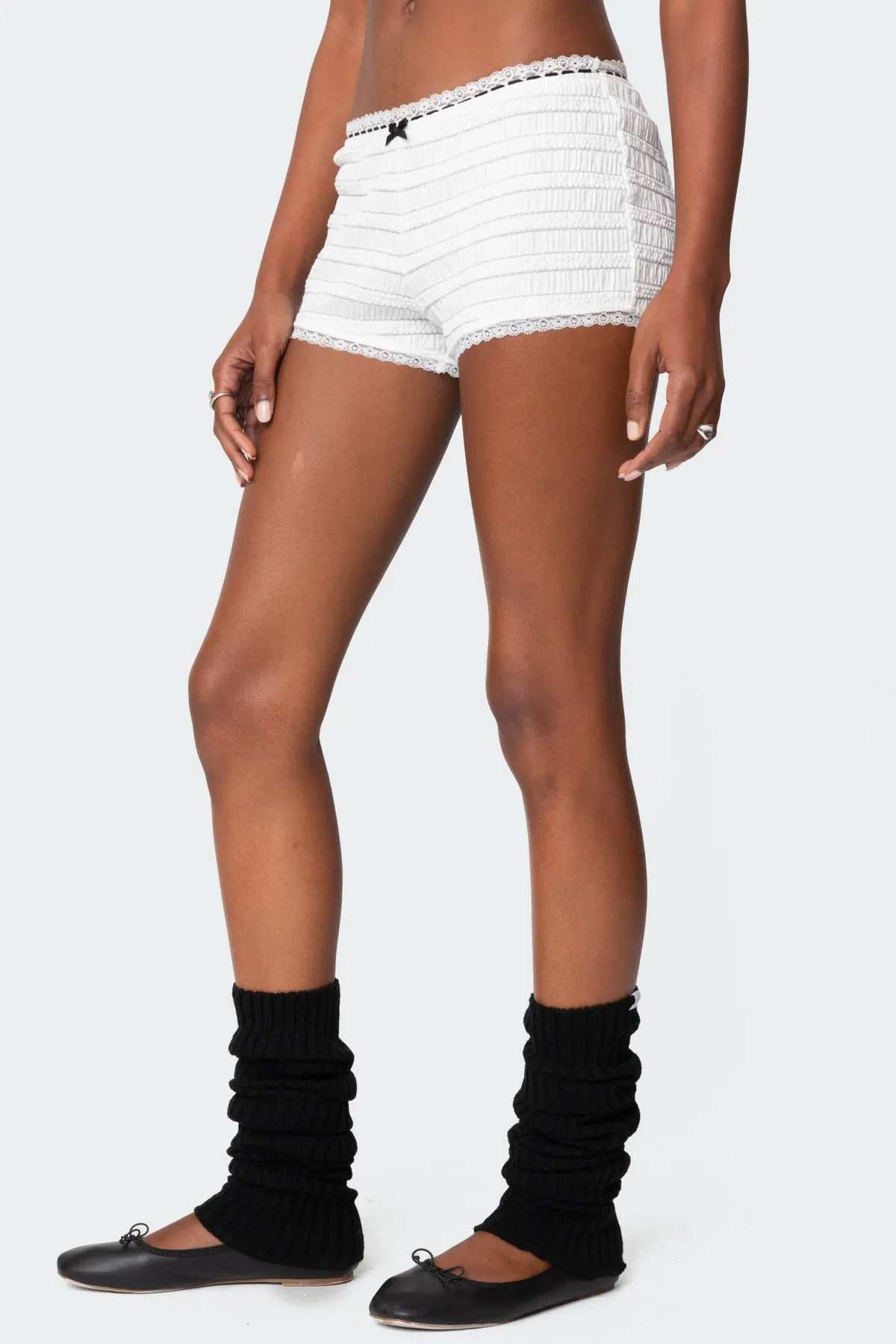 Lenny Lacey Textured Micro Shorts sold by Edikted product image thumbnail 3