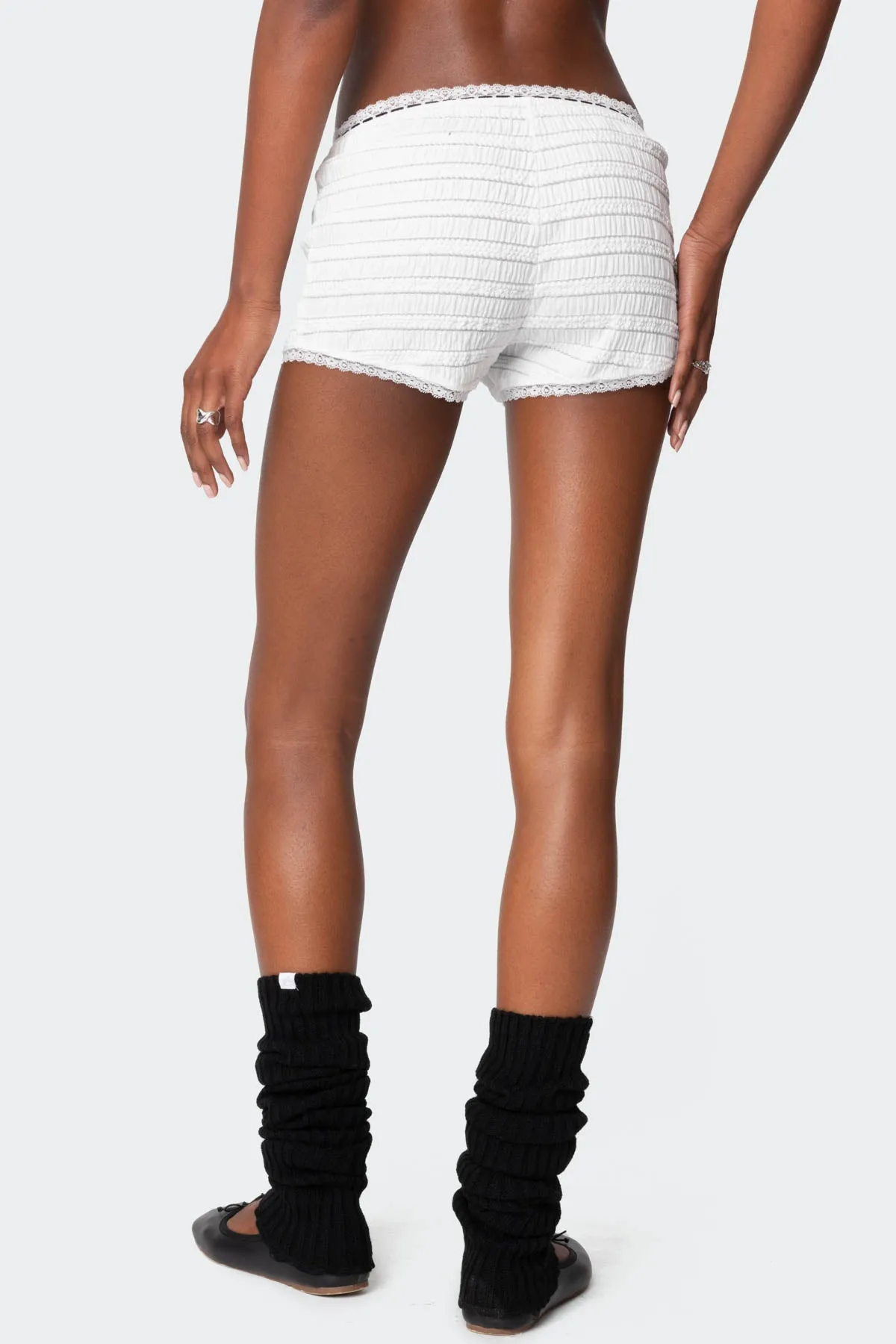 Lenny Lacey Textured Micro Shorts sold by Edikted product image thumbnail 5