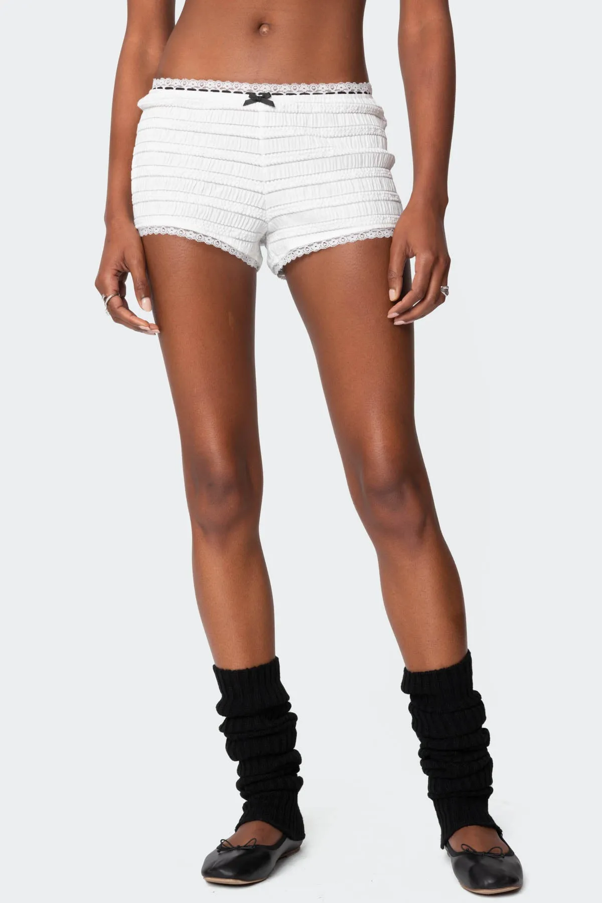 Lenny Lacey Textured Micro Shorts sold by Edikted product image thumbnail 2