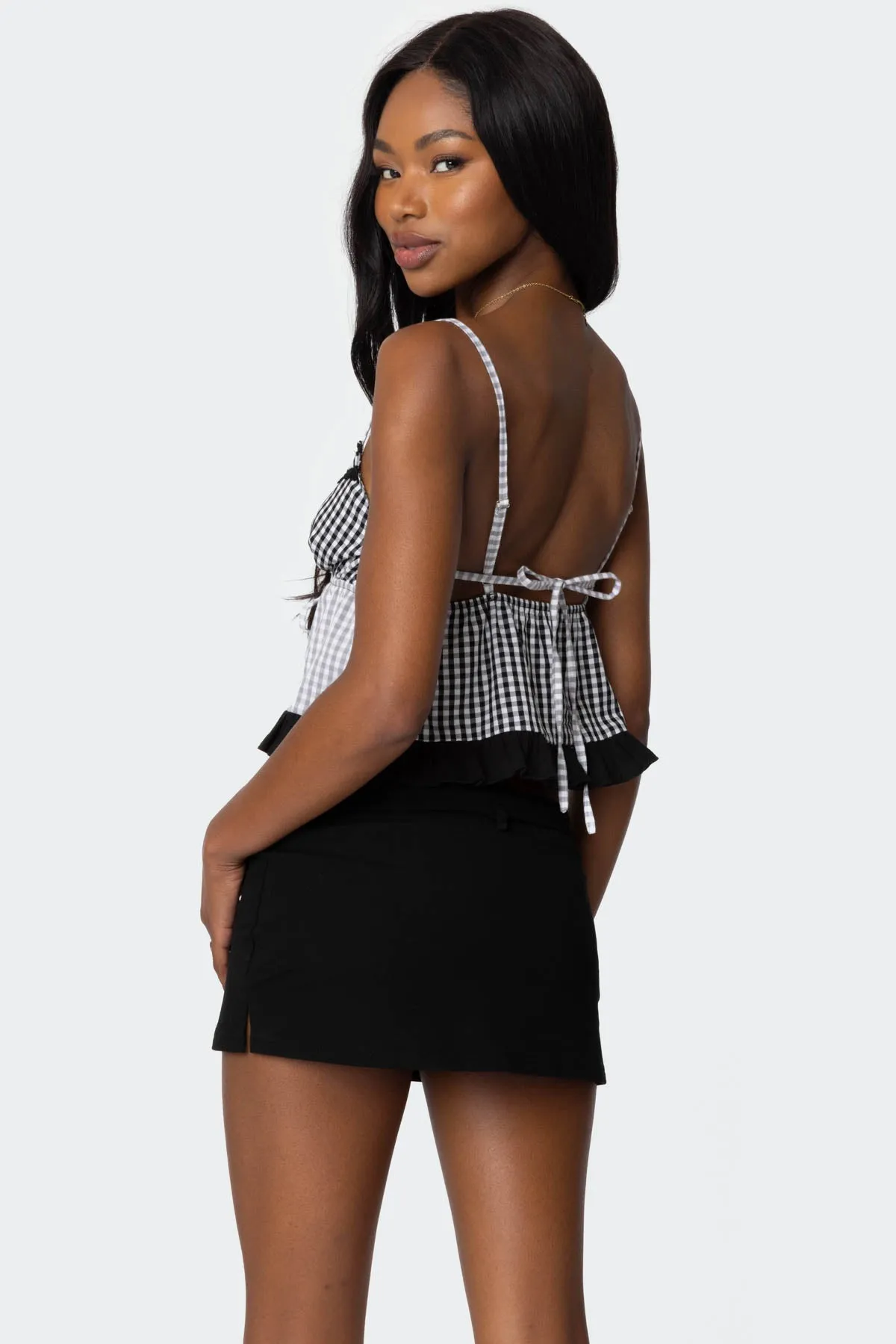 Joanne Mixed Gingham Tank Top sold by Edikted product image thumbnail 5