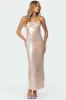 Sheer Sequin Slitted Maxi Dress sold by Edikted