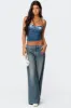 Eleanor Bra Detail Sheer Lace Top sold by Edikted