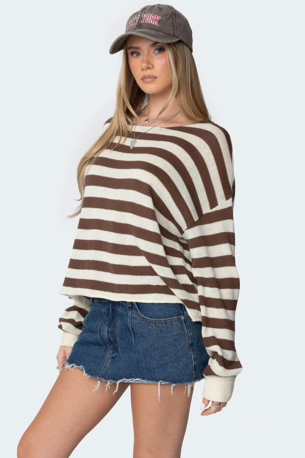 Anney Oversized Striped Sweater sold by Edikted product image thumbnail 3