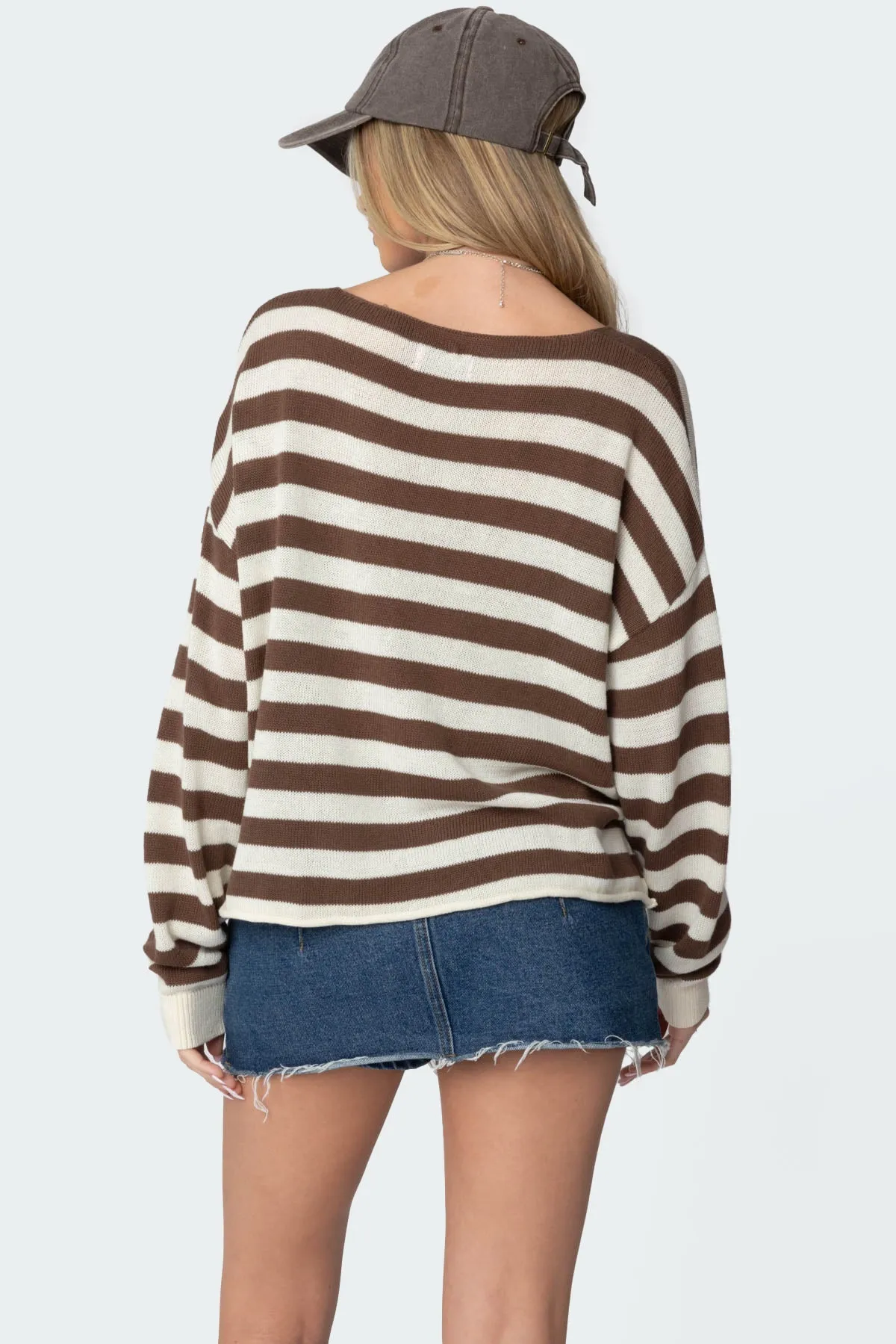 Anney Oversized Striped Sweater sold by Edikted product image thumbnail 4