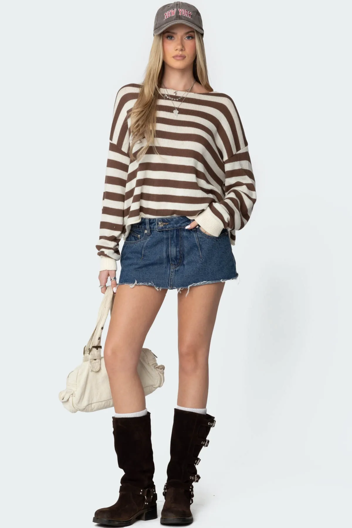 Anney Oversized Striped Sweater sold by Edikted product image thumbnail 2