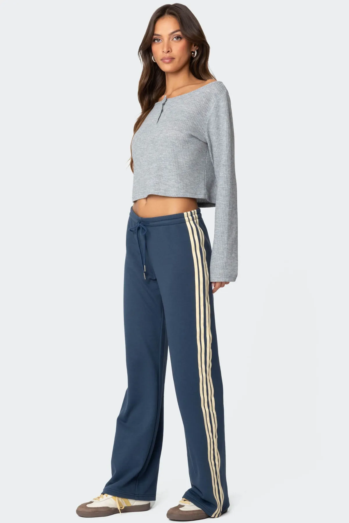 Averie Contrast Striped Sweatpants sold by Edikted product image thumbnail 3