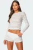 Maisley Sheer Lace Top sold by Edikted