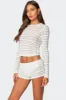 Maisley Sheer Lace Top sold by Edikted
